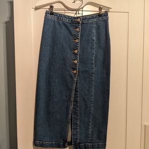 Free People denim skirt